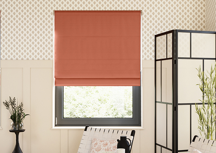Devonshire, Terracotta - Twist&Fit Roman Blind - Image 3
